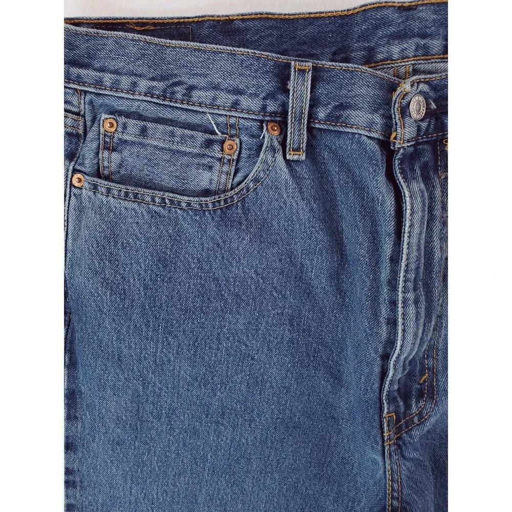 Levis 550 Jeans Mens 38x30 Blue Relaxed Tapered Baggy Work Pants 90s Stone Wash